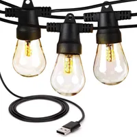 Brightech Ambience Pro 24.5 ft. Usb-Powered Led String Lights with Warm White Hue