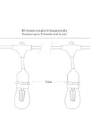 Brightech Ambience Pro 48 ft. Indoor/Outdoor Led Weatherproof 2-Watt String Lights with Neutral White Hue