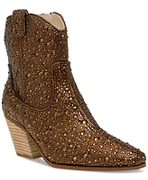 Betsey Johnson Women's Diva Rhinestone Western Cowboy Booties