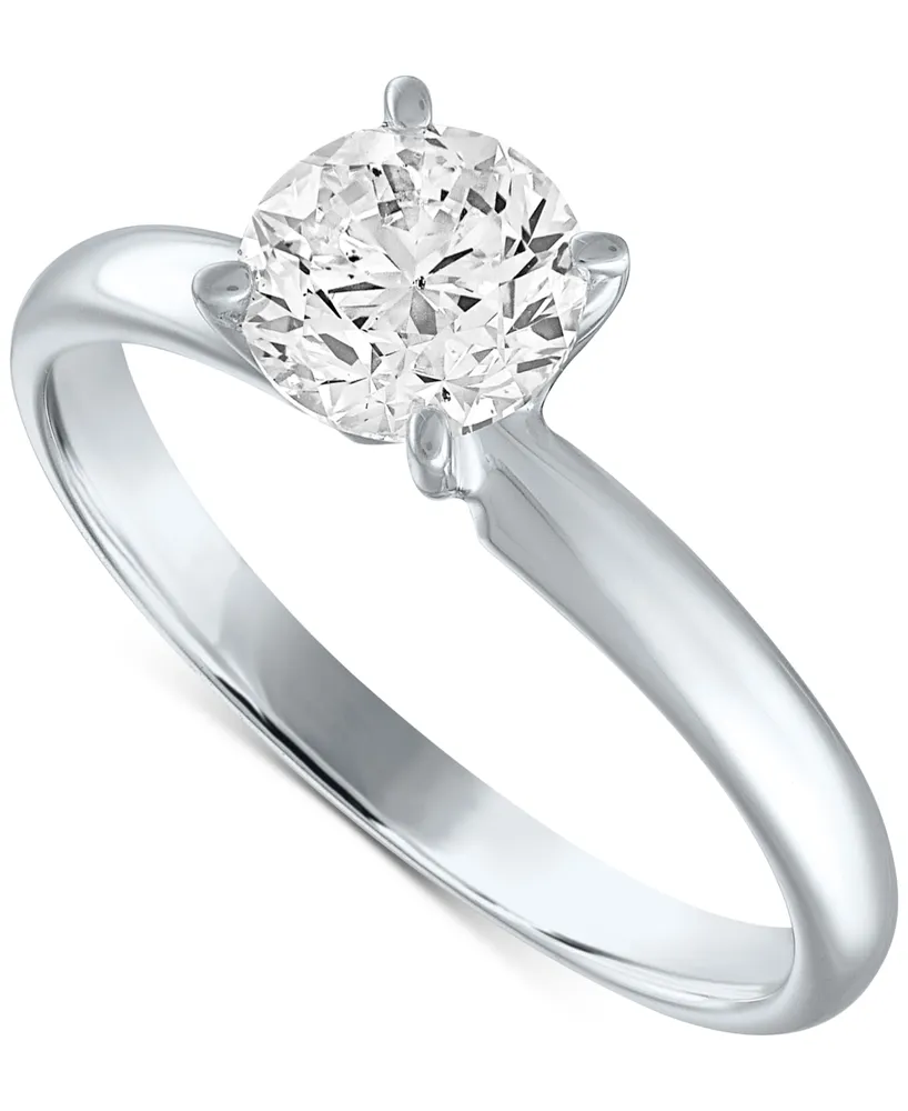 Gia Certified Diamond Engagement Ring (1 ct. t.w.) in 14k White Gold