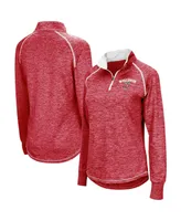 Women's Colosseum Wisconsin Badgers Bikram Quarter-zip Pullover Jacket