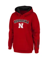 Women's Nebraska Huskers Arch and Logo 1 Pullover Hoodie