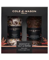Cole & Mason Aromatic Salt and Pepper Gift Set, 2 Piece - Clear Silver