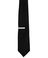 ConStruct Men's Solid Tie & 1-1/2" Bar Set