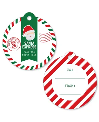 Big Dot of Happiness Santa's Special Delivery - From Santa Claus Christmas Favor Gift Tags 20 Ct