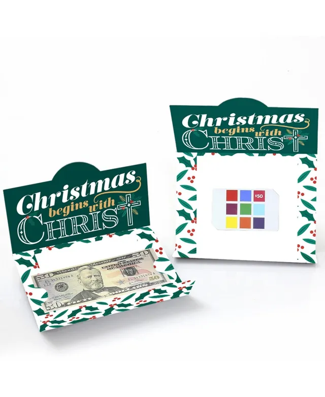 Big Dot Of Happiness Ornaments - Holiday and Christmas Party Money and Gift  Card Holders - Set of 8