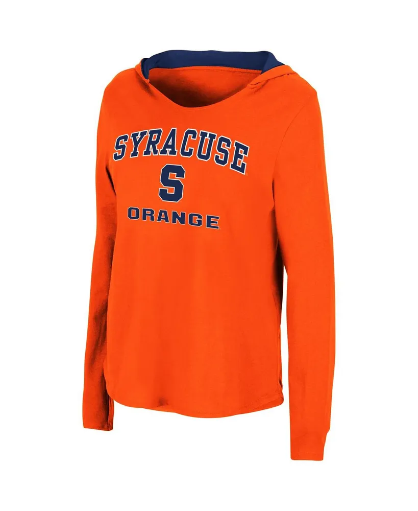 Women's Colosseum Orange Syracuse Orange Catalina Hoodie Long Sleeve T-Shirt