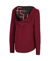 Women's Colosseum Garnet Florida State Seminoles Catalina Hoodie Long Sleeve T-Shirt