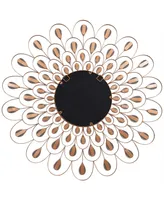 Empire Art Direct 'Flower Burst' Bling Round Wall Mirror, 36" x 36"