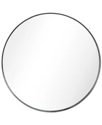 Empire Art Direct Ultra Polished Stainless Steel Round Wall Mirror, 30" x 30" - Silver