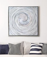 Empire Art Direct Swirl Textured Metallic Hand Painted Canvas Wall Art, 36" x 36"