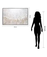 Empire Art Direct Pellets Textured Glitter Hand Painted Canvas Wall Art, 32" x 48" - Silver-Tone, Gold