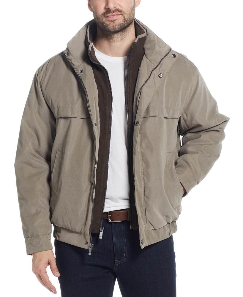 Weatherproof Men's Microfiber Poly Filled Bomber Jacket