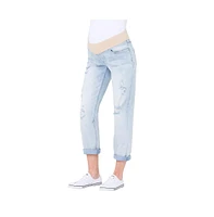 Maternity Baxter Boyfriend Jean Clean Fade