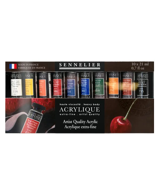 Acrylic Paints, 21ml Tubes - Set of 12