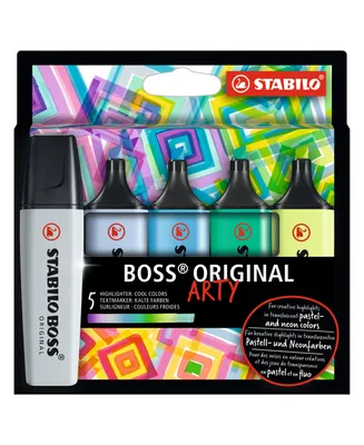 Stabilo Boss Original Highlighters Arty Cool Colors 5 Piece Set