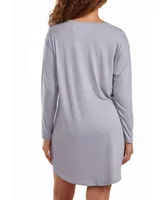 iCollection Women's Jewel Modal Sleep Shirt or Dress in Ultra Soft and Cozy Lounge Style