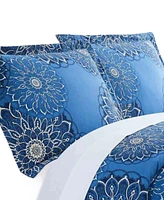 Southshore Fine Linens Midnight Floral 3-Pc. Comforter Set, Twin