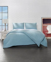 Ella Jayne Microfiber Duvet Cover 3-pc Set, Solid Color, Full/Queen