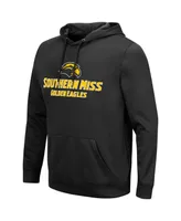 Men's Colosseum Black Southern Miss Golden Eagles Lantern Pullover Hoodie