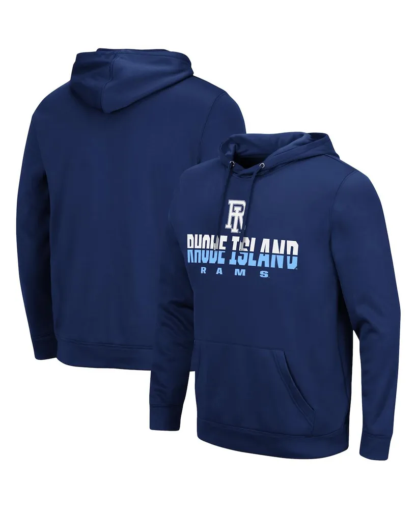 Men's Colosseum Navy Rhode Island Rams Lantern Pullover Hoodie