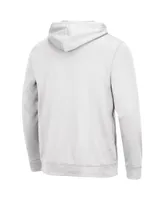 Men's Colosseum White Miami Hurricanes Lantern Pullover Hoodie