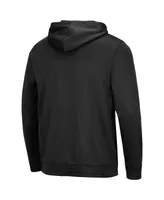 Men's Colosseum Black Rutgers Scarlet Knights Blackout 3.0 Pullover Hoodie