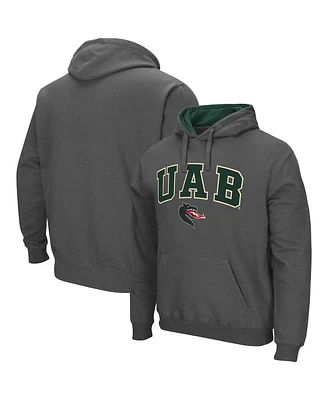 Colosseum Men's Uab Blazers Arch and Logo Pullover Hoodie