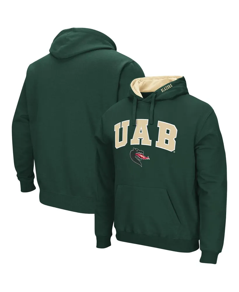 Colosseum Men's Uab Blazers Arch and Logo Pullover Hoodie