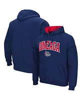 Men's Colosseum Gonzaga Bulldogs Arch and Logo Pullover Hoodie