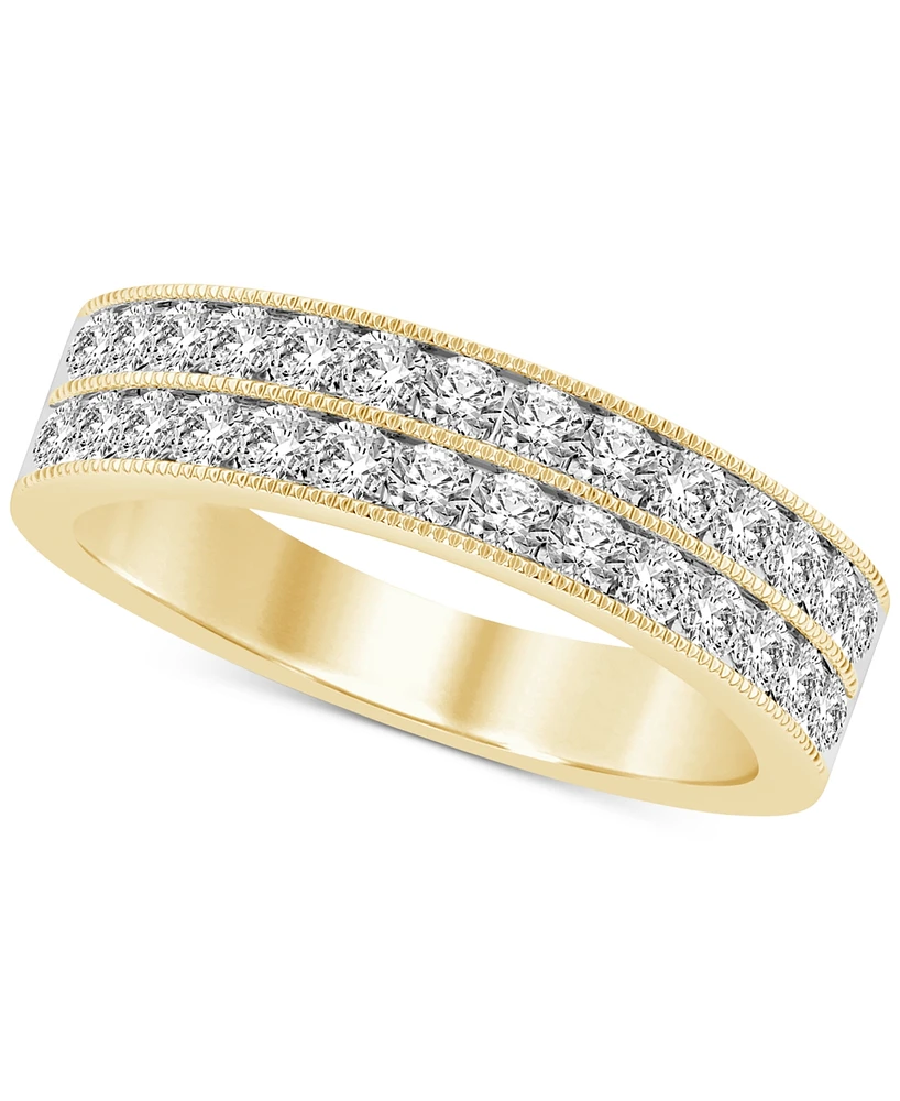 Diamond Two-Row Band (1/2 ct. t.w.) 14k White Gold