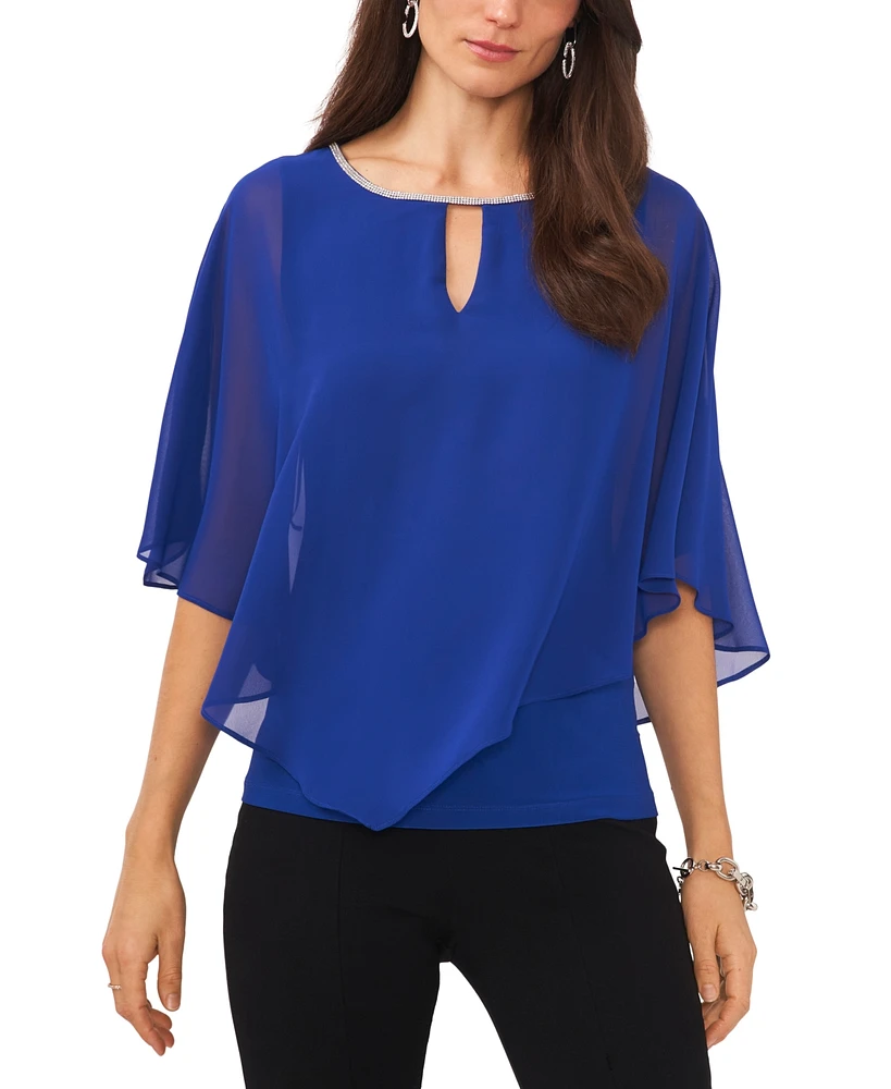 Msk Embellished Overlay Top