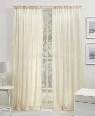 Lauren Ralph Coralina Sheer Rod Pocket Curtain Panel