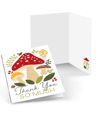 Wild Mushrooms - Red Toadstool Party Thank You Cards (8 count)