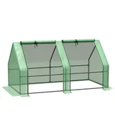 Outsunny 6'x3'x3' Greenhouse Gardening Yard Mini Hot Green House Tunnel