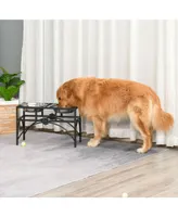 Dog Feeding Station with Bowls that Stay Put, Dog Feeder Stand