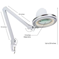 Brightech Lightview Pro 33 in. Dimmable Magnifying Led Desk Clamp Lamp (2.25X)
