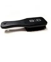 StyleCraft Professional Square Barber Paddle Brush 100% Natural Boar Bristles and Wood Handle