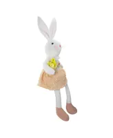 Girl Bunny Rabbit Easter and Spring Table Top Figure, 24"