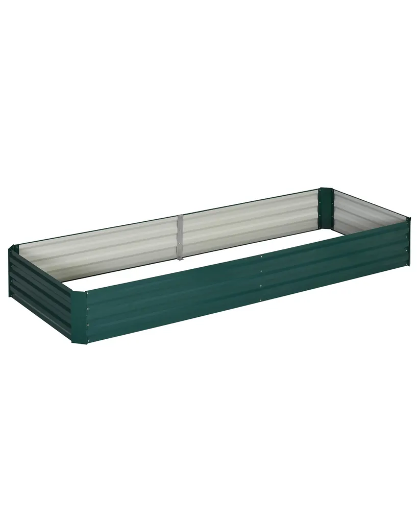 Galvanized Steel Raised Garden Bed Elevated Planter Box Easy Diy