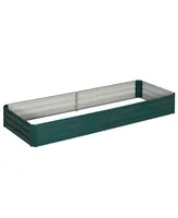 Galvanized Steel Raised Garden Bed Elevated Planter Box Easy Diy