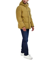 Cole Haan Men's Puffer Coat With Fleece-Lined Hood