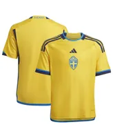 Big Boys adidas Yellow Sweden National Team 2022/23 Home Replica Jersey