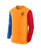 Men's Nike Orange Barcelona Ignite Long Sleeve T-shirt