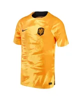 Men's Nike Orange Netherlands National Team 2022/23 Home Vapor Match Authentic Blank Jersey