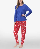 Ink+Ivy Women's Long Sleeve Crew Top with Jogger, Set of 2