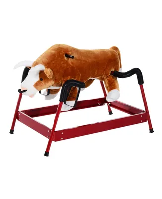 Qaba Kids Spring Rocking Horse for Kids, Bull