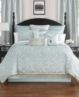 Closeout! Waterford Arezzo Reversible 6 Piece Comforter Set, Queen