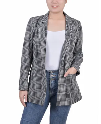Ny Collection Petite Long Sleeve Ponte Jacket