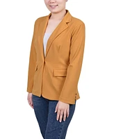 Ny Collection Petite Long Sleeve Scuba Crepe Jacket